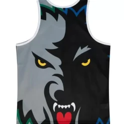 Men Mitchell & Ness T-Shirts & Tops-Sublimated Player Tank Minnesota Timberwolves Kevin Garnett