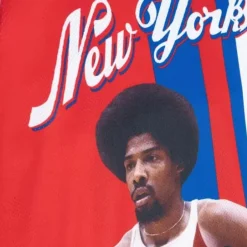 Men Mitchell & Ness T-Shirts & Tops-Sublimated Player Tank New York Nets Julius Erving