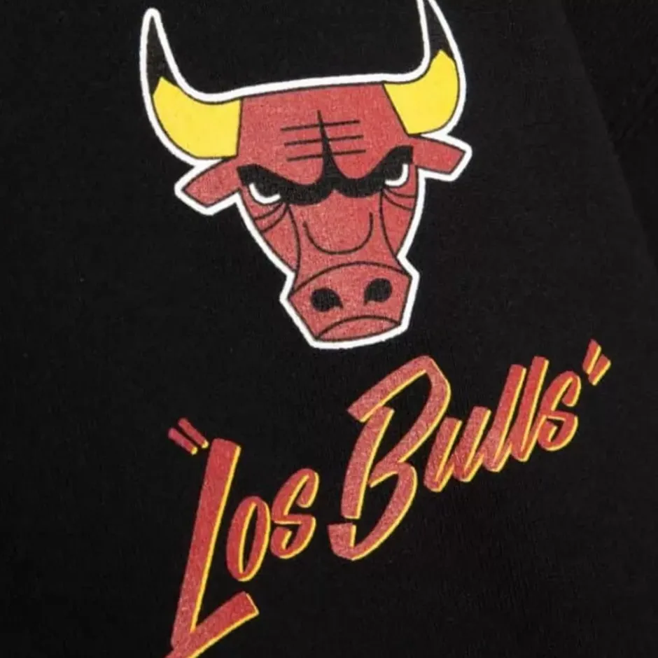 Men Mitchell & Ness Hoodies & Sweatshirts-Sugar Skull Hoodie Chicago Bulls