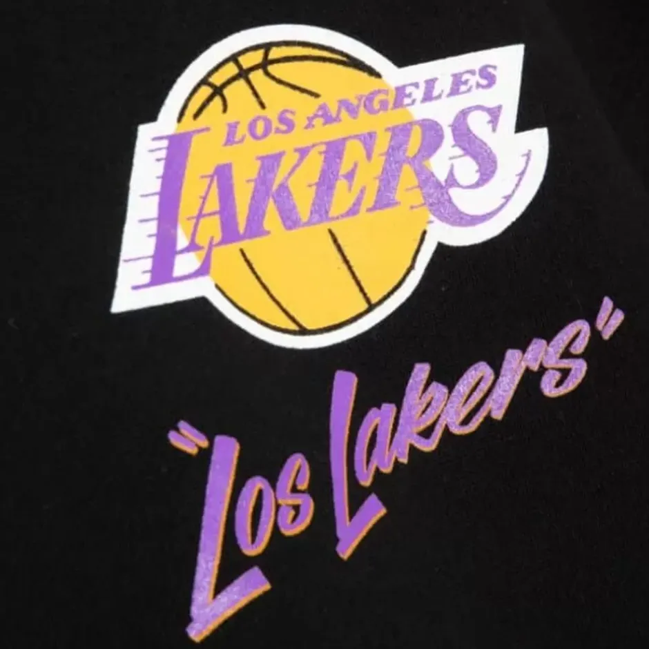 Men Mitchell & Ness Hoodies & Sweatshirts-Sugar Skull Hoodie Los Angeles Lakers