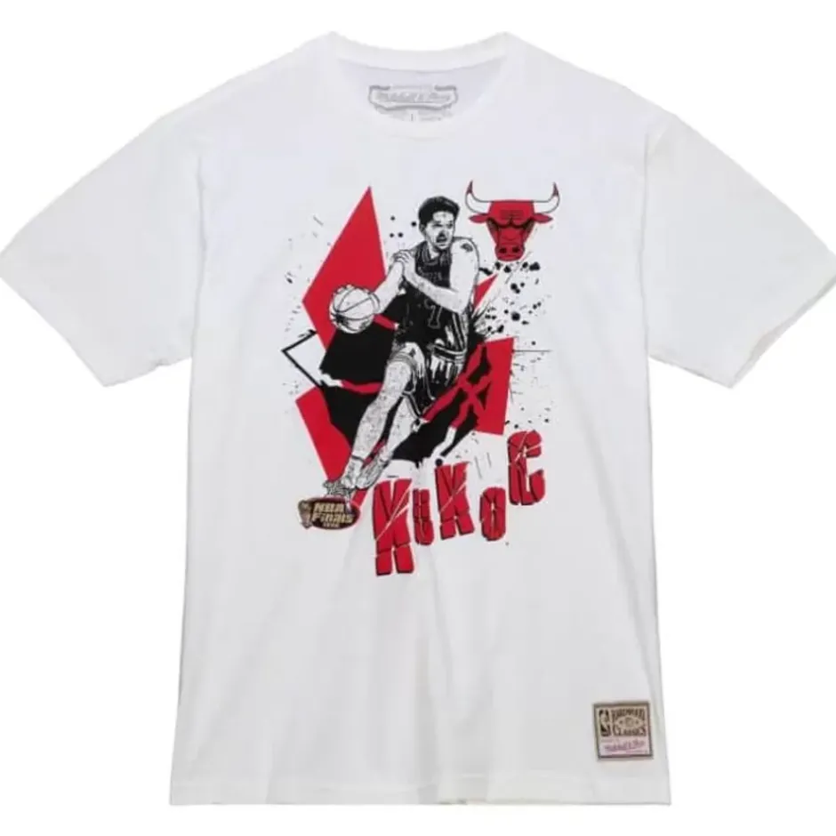 Men Mitchell & Ness T-Shirts & Tops-Suite Sensations Tee Chicago Bulls Toni Kukoc