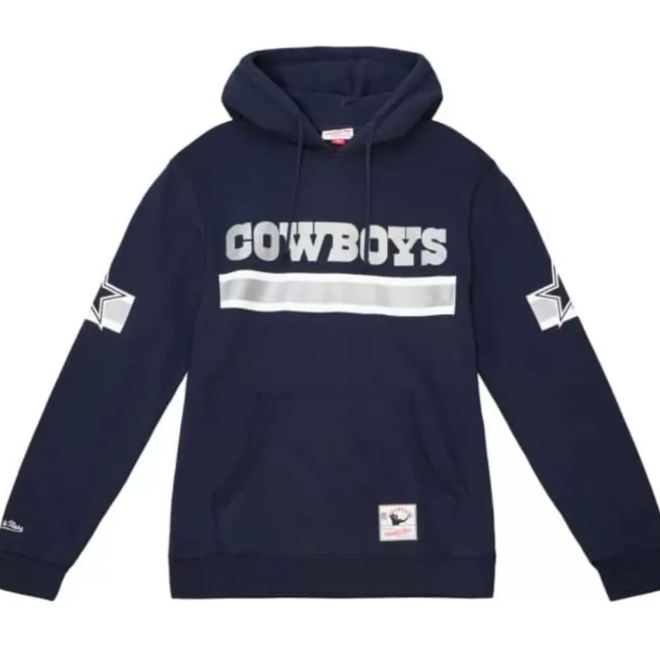 Men Mitchell & Ness Hoodies & Sweatshirts-Super Stripes Po Hoody Dallas Cowboys
