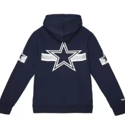 Men Mitchell & Ness Hoodies & Sweatshirts-Super Stripes Po Hoody Dallas Cowboys