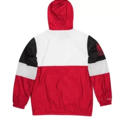 Men Mitchell & Ness Jackets & Outerwear-Surprise Win Windbreaker Portland Trail Blazers