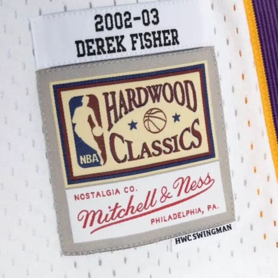Mitchell & Ness Nba Swingman-Swingman Derek Fisher Los Angeles Lakers Alternate 2002-03 Jersey