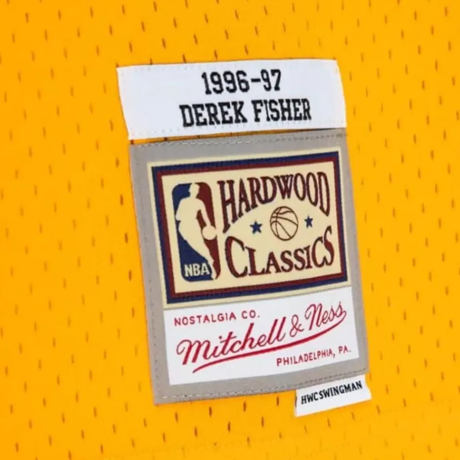 Mitchell & Ness Nba Swingman-Swingman Derek Fisher Los Angeles Lakers 1996-97 Jersey