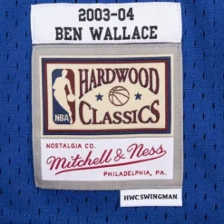 Mitchell & Ness Nba Swingman-Swingman Jersey Detroit Pistons 2003-04 Ben Wallace