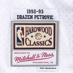 Mitchell & Ness Nba Swingman-Swingman Jersey New Jersey Nets 1992-93 Drazen Petrovic