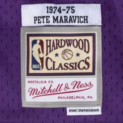 Mitchell & Ness Nba Swingman-Swingman Jersey New Orleans Jazz Road 1974-75 Pete Maravich