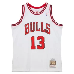 Mitchell & Ness Nba Swingman-Swingman Luc Longley Chicago Bulls White 1997-98 Jersey