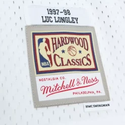 Mitchell & Ness Nba Swingman-Swingman Luc Longley Chicago Bulls White 1997-98 Jersey