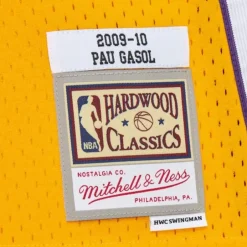 Mitchell & Ness Nba Swingman-Swingman Pau Gasol Los Angeles Lakers Gold 2009-10 Jersey
