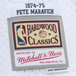 Mitchell & Ness Nba Swingman-Swingman Pete Maravich New Orleans Jazz White 1974-75 Jersey