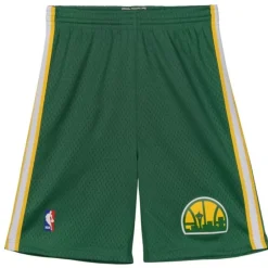 Youth Mitchell & Ness Big Kids-Swingman Seattle Supersonics Road 1994-95 Shorts