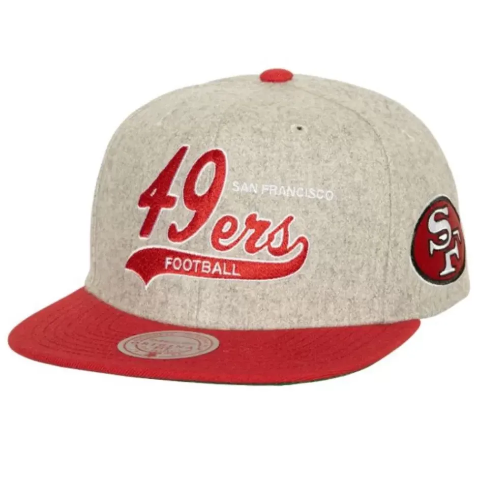 Mitchell & Ness Snapback-Tailsweep 2.0 Melton Snapback San Francisco 49Ers