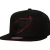Mitchell & Ness Snapback-Tc Bottoms Snapback Vntg Detroit Red Wings
