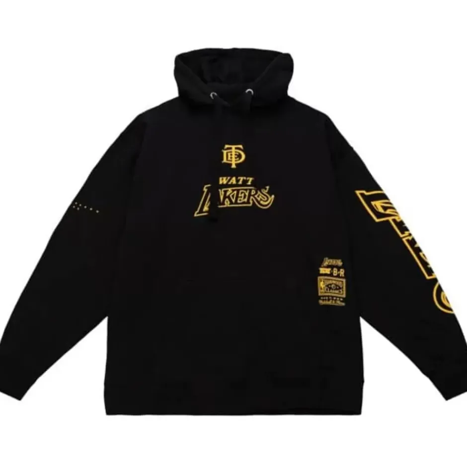 Men Mitchell & Ness Hoodies & Sweatshirts-Tde X Br Remix Hoody Los Angeles Lakers