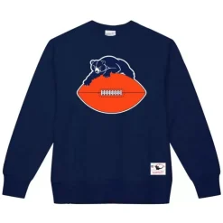 Men Mitchell & Ness Hoodies & Sweatshirts-Team Basic 2 Crew Chicago Bears