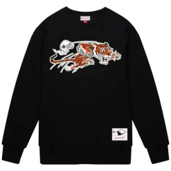 Men Mitchell & Ness Hoodies & Sweatshirts-Team Basic 1 Crew Cincinnati Bengals