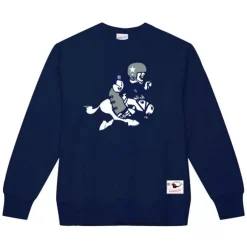 Men Mitchell & Ness Hoodies & Sweatshirts-Team Basic 1 Crew Dallas Cowboys
