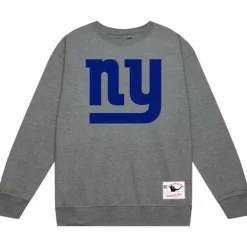 Men Mitchell & Ness Hoodies & Sweatshirts-Team Basic 1 Crew New York Giants