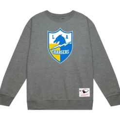 Men Mitchell & Ness Hoodies & Sweatshirts-Team Basic 1 Crew San Diego Chargers