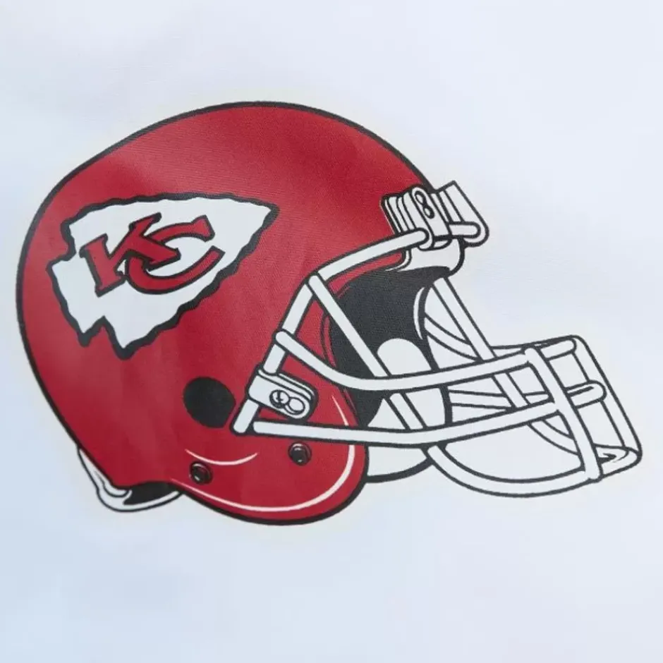 Men Mitchell & Ness Jackets & Outerwear-Team Burst Warm Up Jacket Kansas City Chiefs