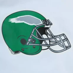 Men Mitchell & Ness Jackets & Outerwear-Team Burst Warm Up Jacket Philadelphia Eagles