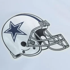 Men Mitchell & Ness Jackets & Outerwear-Team Burst Warm Up Jacket Dallas Cowboys