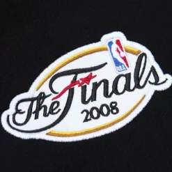 Men Mitchell & Ness Hoodies & Sweatshirts-Team First Satin Fleece Crew Boston Celtics