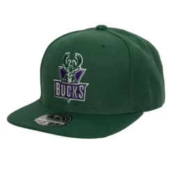 Mitchell & Ness Fitted-Team Ground 2.0 Fitted Hwc Milwaukee Bucks