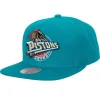 Mitchell & Ness Snapback-Team Ground 2.0 Snapback Hwc Detroit Pistons