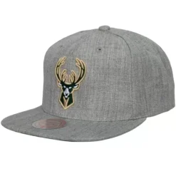 Mitchell & Ness Snapback-Team Heather 2.0 Snapback Milwaukee Bucks