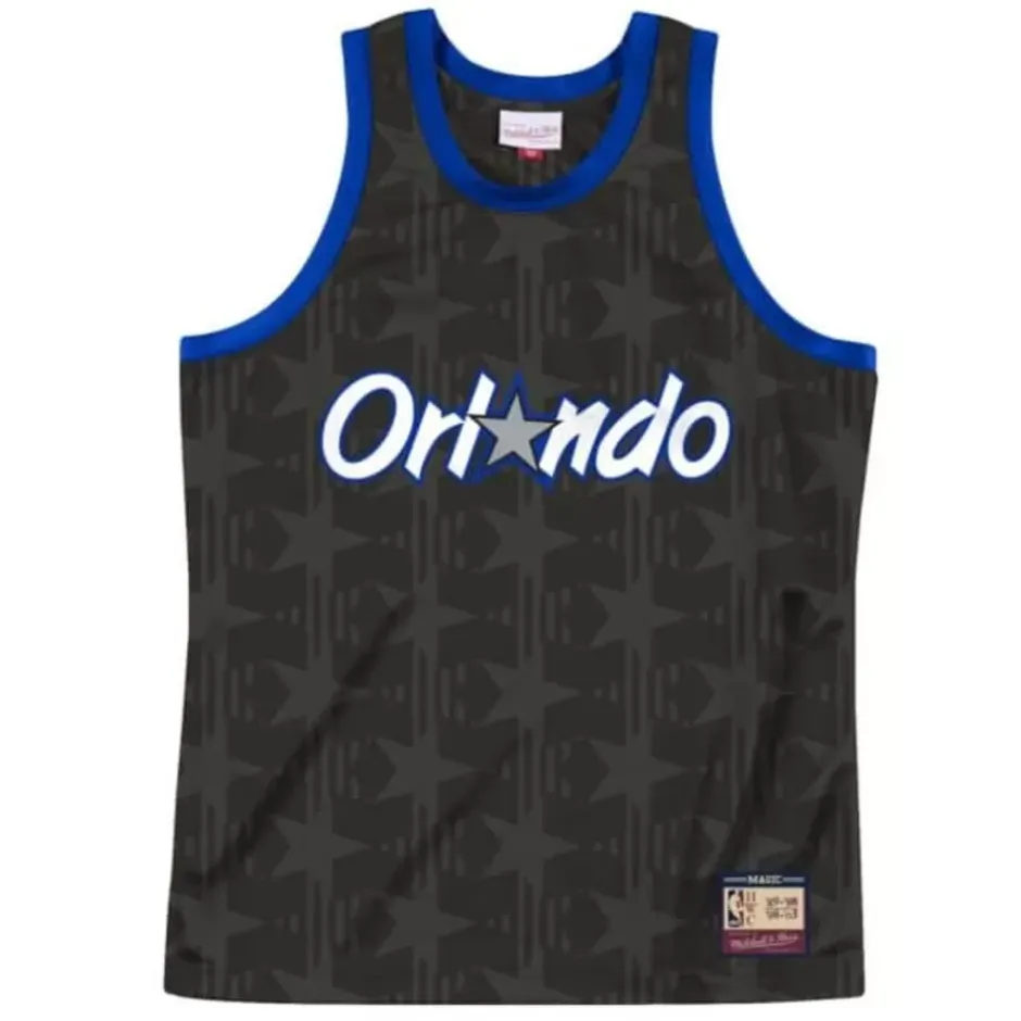 Men Mitchell & Ness T-Shirts & Tops-Team Heritage Tank Orlando Magic 1989-03