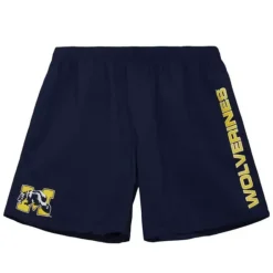 Men Mitchell & Ness Shorts-Team Heritage Woven Short University Of Michigan