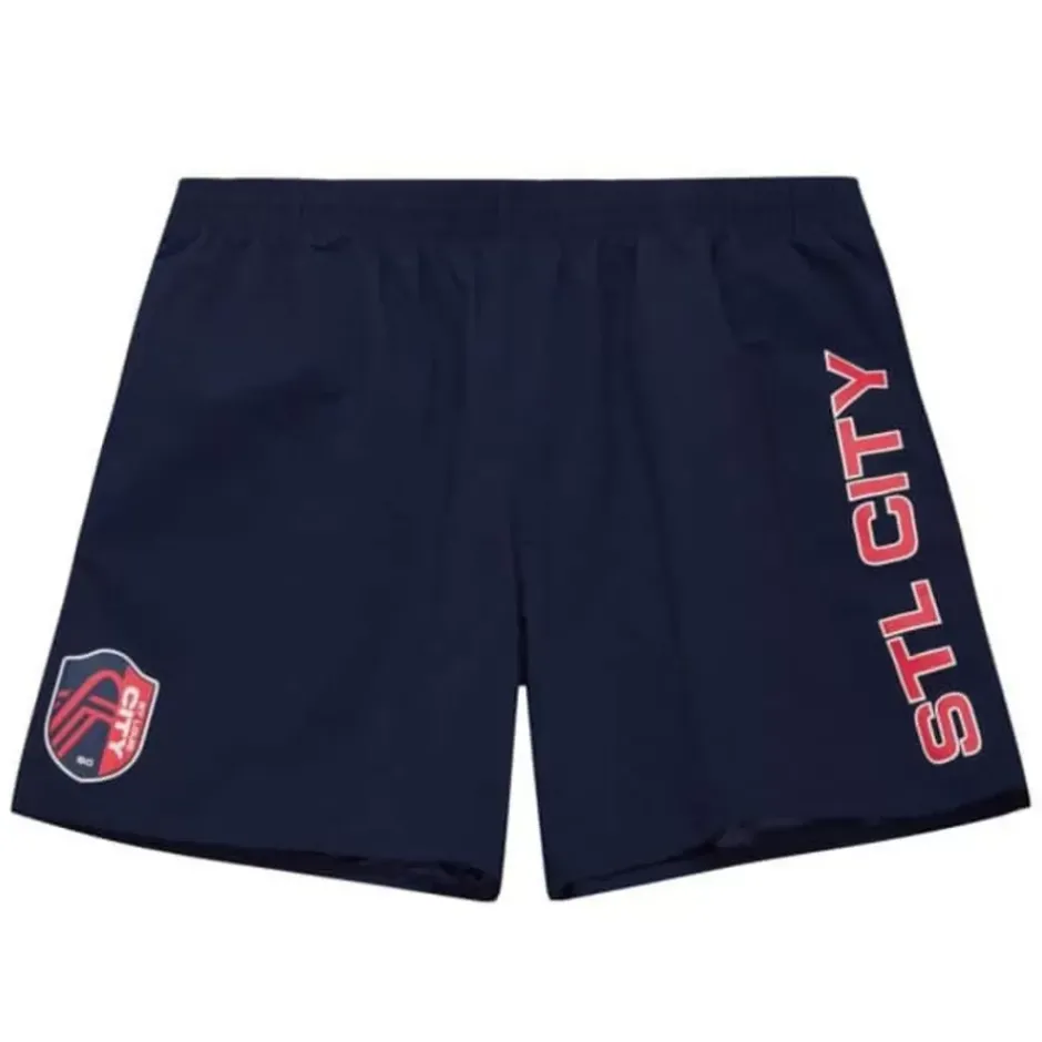 Men Mitchell & Ness Shorts-Team Heritage Woven Short St. Louis City Sc