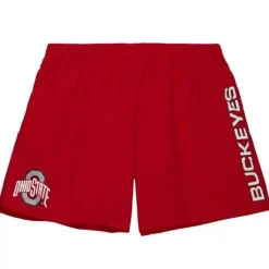 Men Mitchell & Ness Shorts-Team Heritage Woven Short Ohio State