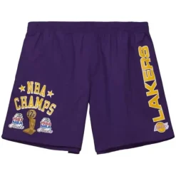 Men Mitchell & Ness Shorts-Team Heritage Woven Short Los Angeles Lakers