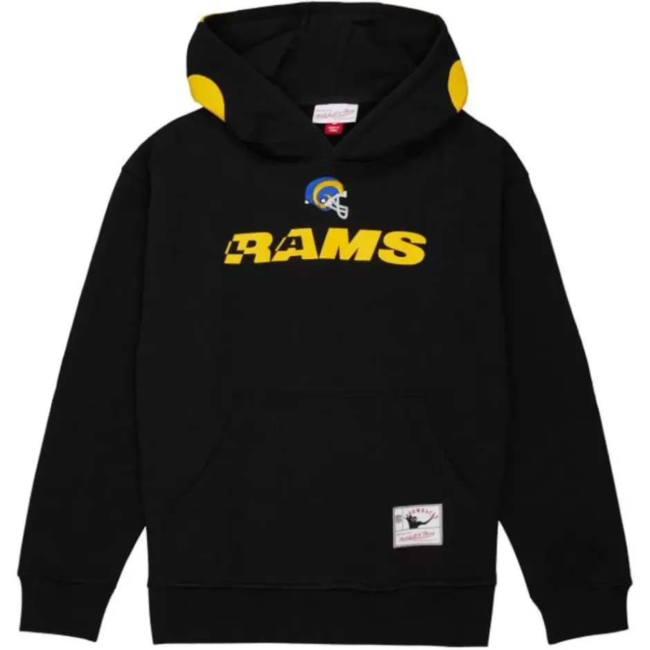 Men Mitchell & Ness Hoodies & Sweatshirts-Team Issued Hoodie Los Angeles Rams