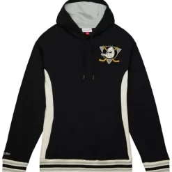 Men Mitchell & Ness Hoodies & Sweatshirts-Team Legacy French Terry Hoodie Anaheim Ducks