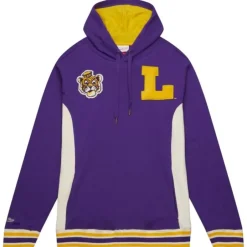 Men Mitchell & Ness Hoodies & Sweatshirts-Team Legacy French Terry Hoodie Louisiana State University
