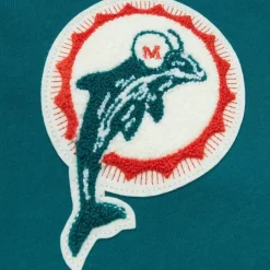 Men Mitchell & Ness Hoodies & Sweatshirts-Team Legacy French Terry Hoodie Miami Dolphins