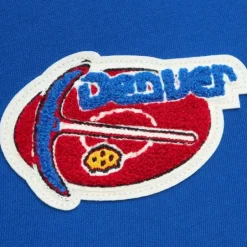 Men Mitchell & Ness Hoodies & Sweatshirts-Team Legacy French Terry Hoodie Denver Nuggets