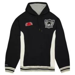 Men Mitchell & Ness Hoodies & Sweatshirts-Team Legacy French Terry Hoodie Oakland Raiders