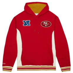 Men Mitchell & Ness Hoodies & Sweatshirts-Team Legacy French Terry Hoodie San Francisco 49Ers