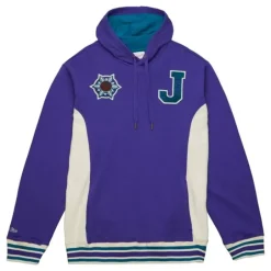 Men Mitchell & Ness Hoodies & Sweatshirts-Team Legacy French Terry Hoodie Utah Jazz
