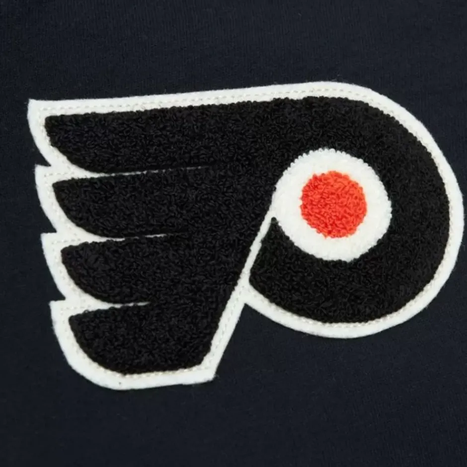 Men Mitchell & Ness Hoodies & Sweatshirts-Team Legacy French Terry Hoodie Philadelphia Flyers