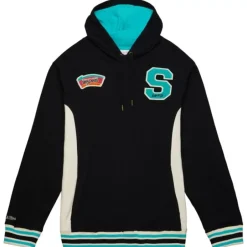 Men Mitchell & Ness Hoodies & Sweatshirts-Team Legacy French Terry Hoodie San Antonio Spurs