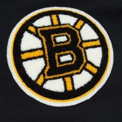 Men Mitchell & Ness Hoodies & Sweatshirts-Team Legacy French Terry Hoodie Boston Bruins