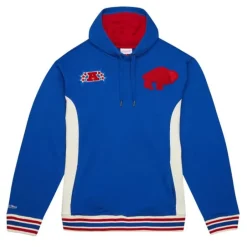 Men Mitchell & Ness Hoodies & Sweatshirts-Team Legacy French Terry Hoodie Buffalo Bills